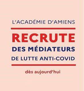 L’académie d’Amiens recrute 50 médiateurs de lutte anti-COVID