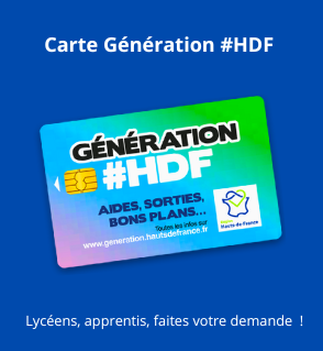 Carte Génération #HDF : faites votre demande à compter du 20 juin
