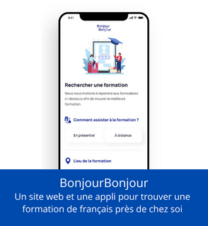 Une application et un site web pour trouver facilement une formation de français