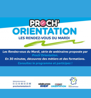 Proch'Orientation lance une série de webinaires pour découvrir les métiers et les formations