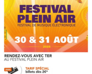 Des billets TER à 2 € pour vous rendre au Festival Plein Air de Douai