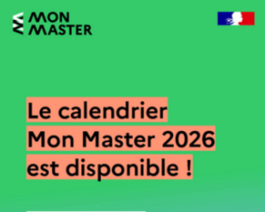 Mon Master : le calendrier 2026 est paru !