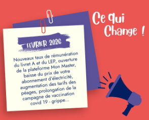 Ce qui change en février