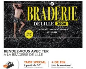 Braderie de Lille 2026 : des billets TER à partir de 3€