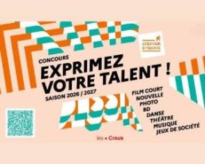 Concours de création étudiante 2026-2027 : exprimez votre talent !